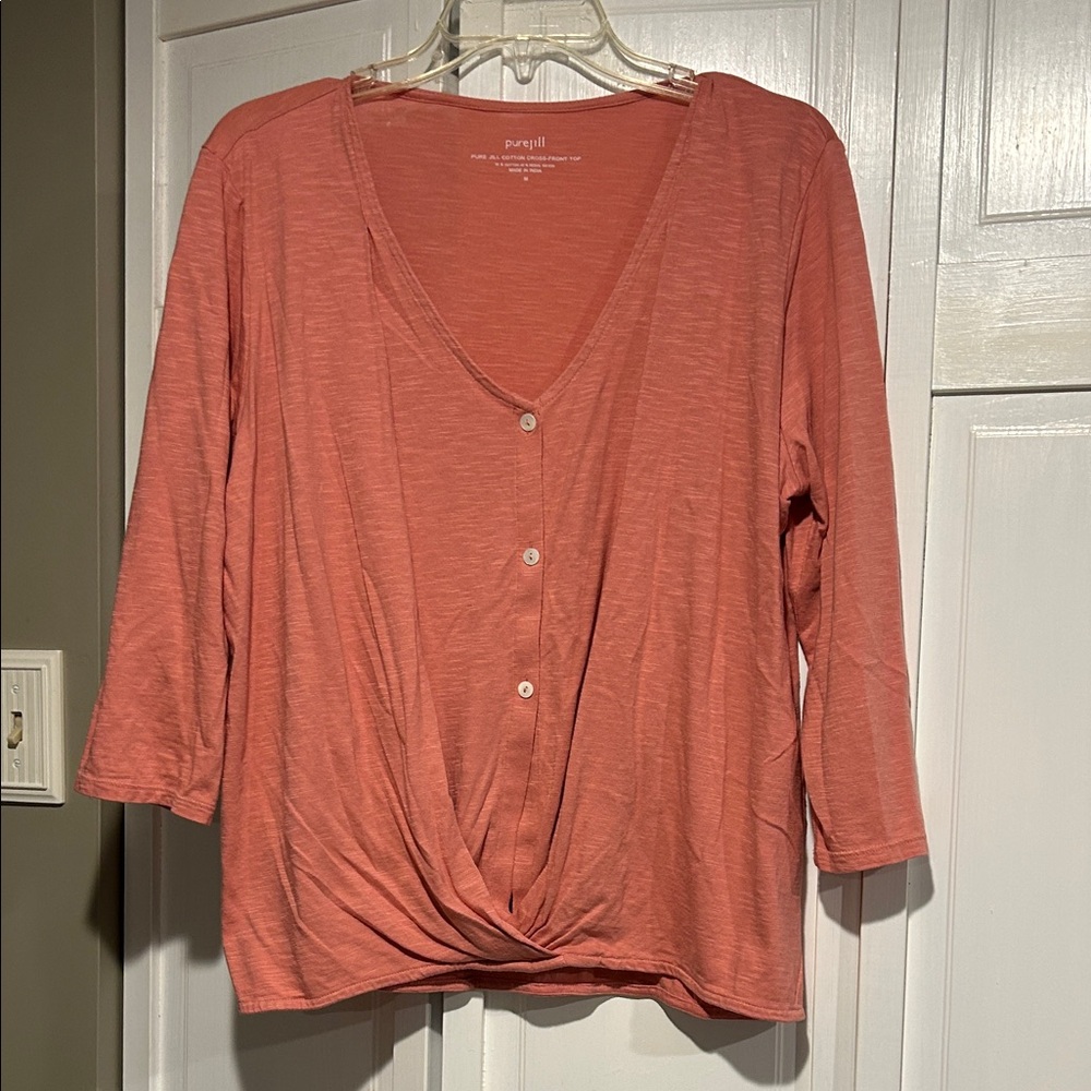 Pure Jill Cross Front Top